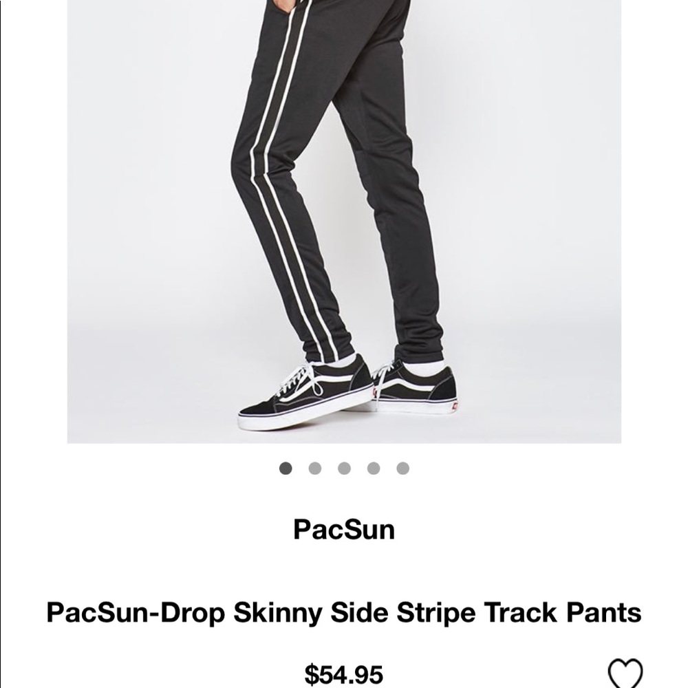 Pacsun track stripe jogger pants